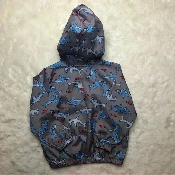 Pekkle Shark Jacket Grey & Blue Size 3T - Picture 10 of 16